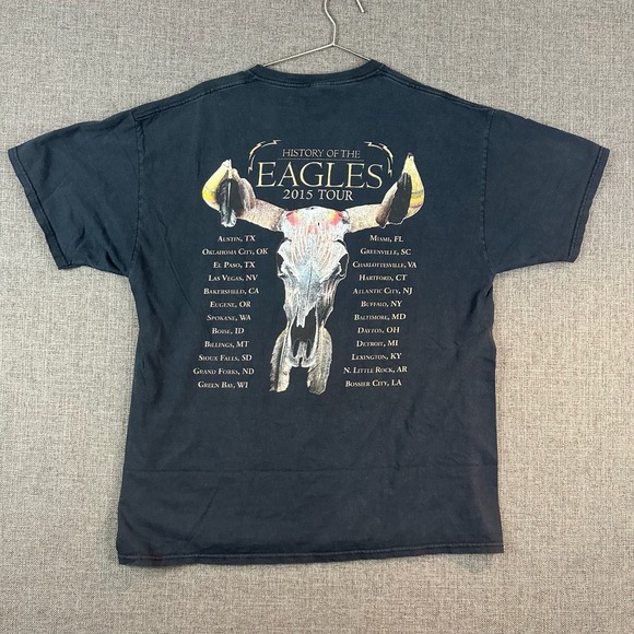 Eagles History Tour‎ 2015 T-Shirt Graphic Band Tee XL Fruit of the Loom - Picture 7 of 8